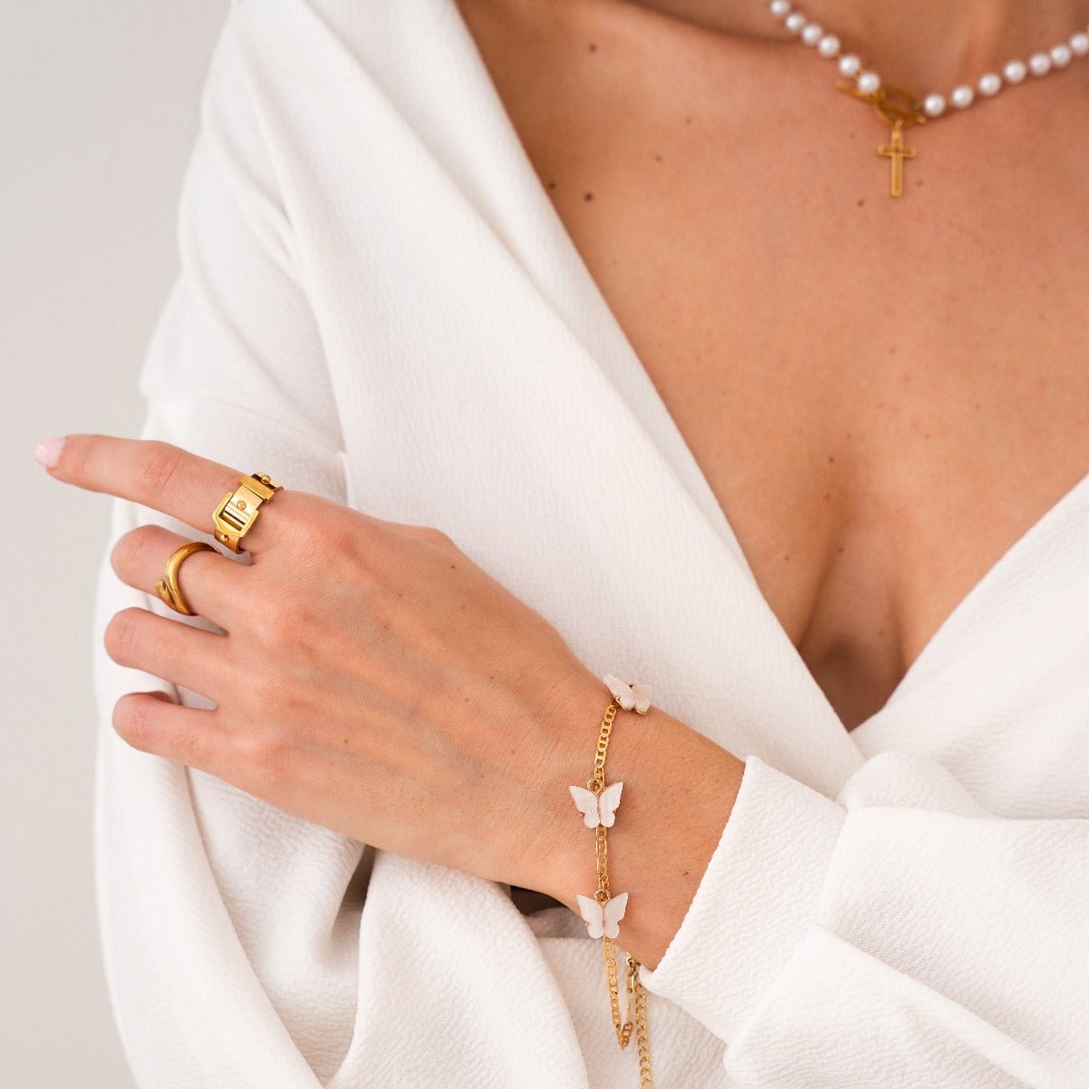 Anillo Hebilla Oro 18K
